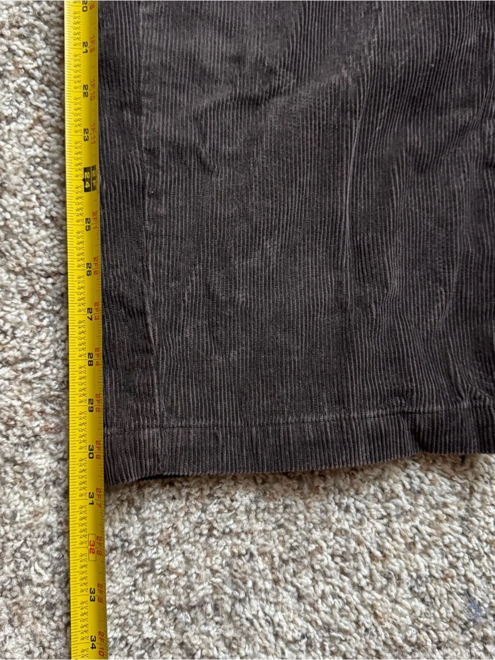 Vtg Dockers Men’s 33x32 Brown Cotton Corduroy Straight Leg Pants 90s Retro